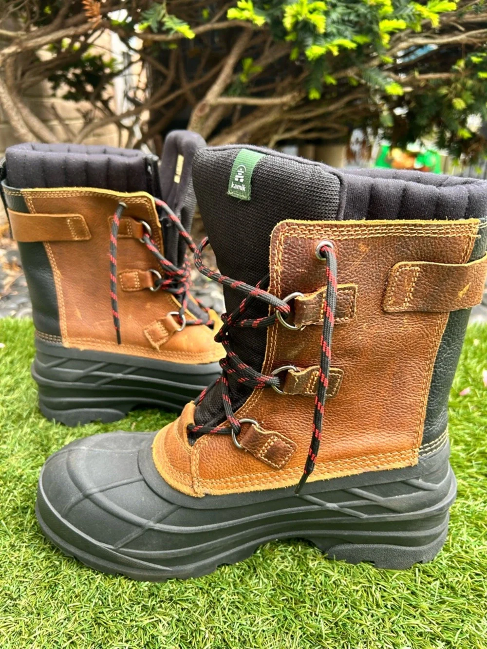 Kamik Brown and Black Men’s Rain & Snow Boots